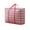 A003- Red, variant on Storage Bag, Red Plaid Foldable with Zipper, Extra Large XL Size 31.5 x 21.7 x 9.1 Inch, 1 Pack, Heavy Duty Storage Tote for Clothes Bedding Moving House Camping Closet Organization