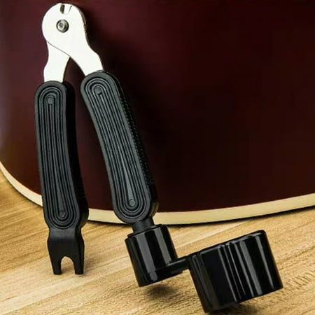 

Sijiali Guitar String Repair Tool 3 In 1 Guitar Repair Tool Stainless Steel Pliers String Remover Guitar Accessories for Music Class