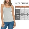 thumbnail image 6 of ACTIVE UNIFORMS Women's Soft and Breathable Cotton Stretch Camisole with Adjustable Strap Tank Top (Heather Charcoal, Medium), 6 of 6