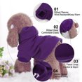 thumbnail image 3 of Uxcell Cotton Warm Hooded Dog Sweatshirt Hooded Pet Winter Clothes Coat Purple S, 3 of 7