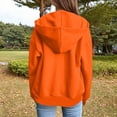 thumbnail image 6 of Zip Up Hoodie Women Oversized Fleece Jacket Drawstring Cute Hoodies Y2k Lightweight Fall Sweatshirts with Pockets, 6 of 9