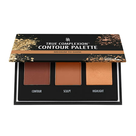 True Complexion Contour Palette - Medium to Dark, Black Radiance True Complexion Contour Palette highlights, shapes and sculpts facial features for naturally enhanced.., By Black