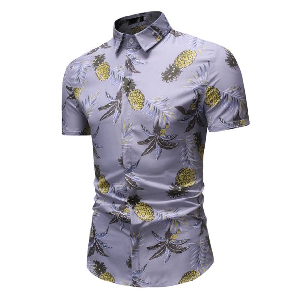 Pimfylm Oversized Button Down Shirts For Men Men's Hawaiian Shirt 4 Way ...