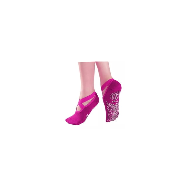Set de calcetines antideslizantes para yoga, pilates y fitness, 3 pares, para mujer