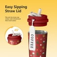thumbnail image 3 of Christmas 18oz Double Drinking Coffee Mug – Vacuum Insulated Stainless Steel Travel Cup with Leakproof Lid, 316 Steel Thermos Tumbler for Hot & Cold Beverages, 3 of 7