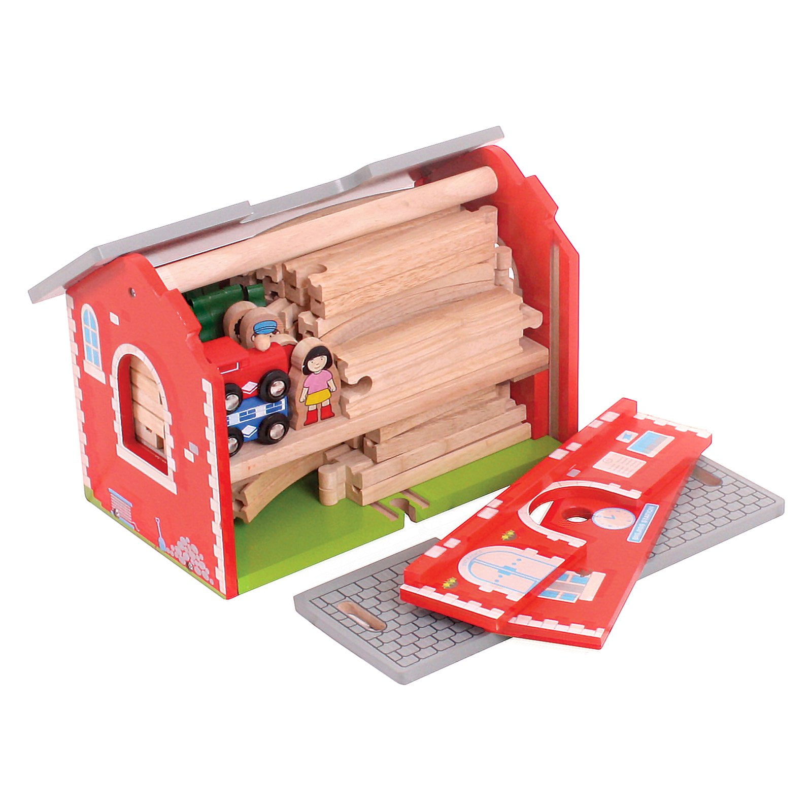 bigjigs railway station carry set