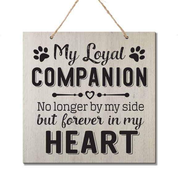 Engraved Memorial Dog Wall Sign My Loyal Companion