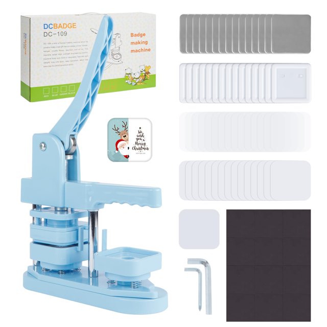Máquina para hacer botones magnéticos para nevera Happizza Square, 50 mm