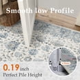 thumbnail image 4 of BERTHMEER 5'x7' Area Rugs for Living Room Washable Bedroom Rugs Distressed Vintage Oriental Traditional Print Low Pile Blue Rugs for Dining Room Farmhouse Nonsilp Carpet, Blue, 4 of 6
