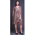 thumbnail image 3 of Bimba Robe de Plage Courte pour Femmes Kaftan de Plage Bikini Coverup Midi-TG-3X, 3 of 5