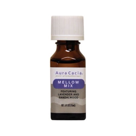 Aura Cacia Mellow Mix Essential Oil Blend .5 oz.