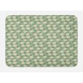 thumbnail image 1 of Floral Vintage Bath Mat, Daisies on Polka Dots, Plush Bathroom Decor Mat with Non Slip Backing, 29.5" X 17.5", Pistachio Green Ivory, by Ambesonne, 1 of 2