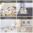 thumbnail image 6 of Front Door Mat Indoor Outdoor Outside Entrance - 16*24in Washable Kitchen Utensils Pattern Thin Bathroom Rugs Fit Under Door, Bath Rugs for Bathroom, Kitchen Rugs Mats for Floor, 6 of 6