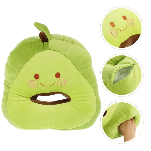 PAMINGONO 1Set Breathable and Comfortable Green Nap Pillow for Desk and Office Use with Arm Hole