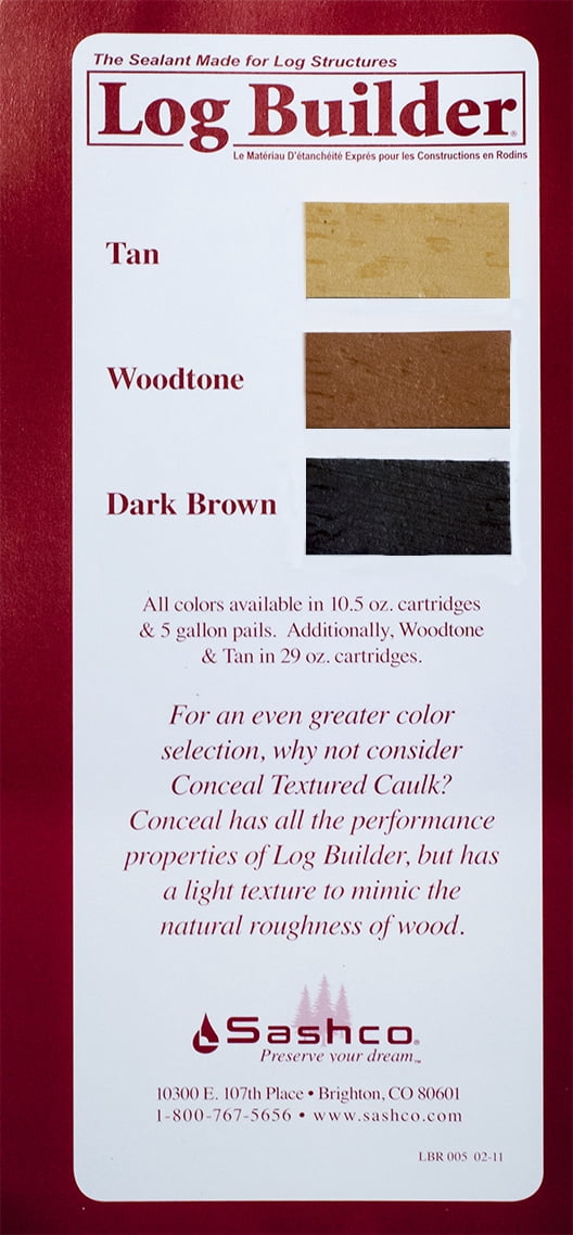 Log Builder Case (10) 29 oz Tubes Dark Brown