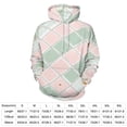 thumbnail image 2 of Pastel Pink Green Diamond Floral Pattern Men's Women New Sweatshirt Hoodie Men's Plus Size Sweatshirt Hooded Sweatshirt 3d Printed Street Men's Cloth, 2 of 6