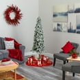 thumbnail image 7 of Nearly Natural 6ft. Flocked Alpine Christmas Artificial Tree, 7 of 7