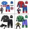 thumbnail image 2 of Disfraz de superhéroe de Marvel, Hulk, Capitán América, ropa para niños, traje musculoso de Spiderman, fiesta de cumpleaños y Carnaval de Halloween, 2 of 4
