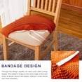 thumbnail image 4 of Stretch Chair Seat Covers, Spandex Jacquard Chair Seat Covers Removable Washable Chair Seat Cushion Cover For Kitchen, 4 of 6