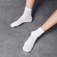 thumbnail image 2 of Calcetines de hombre de otoño e invierno, calcetines hasta la mitad de la pantorrilla, calcetines deportivos de algodón, medias de negocios de color sólido, regalo envuelto individualmente, 2 of 5