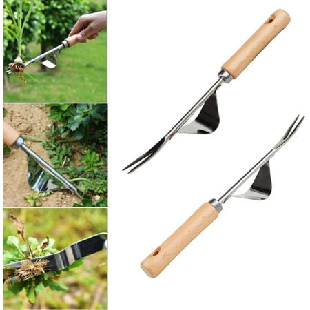 2 PCS hand weeder weeder tool garden tool stainless steel weed cutter ...