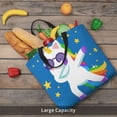 thumbnail image 6 of Xecao Cool Unicorn Star Golden for Tote Bag: spacious with inner pockets, ideal for work, shopping, or travel., 6 of 9