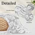 thumbnail image 3 of Gery Monstera Deliciosa Throw Pillow Cover 16 x 24 Inch Decorative Pillow Cover Summer Botanical Tropical Lumbar Pillowcase Seasonal Rectangle Cushion Case for Couch Sofa Bed Living Room, 3 of 9