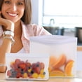 thumbnail image 3 of MesaSe Sealed Bag Self-sealed Moisture-proof Biodegradable Leakproof Storage Food Grade High Capacity Freezer Bag Kitchen Accessory, 3 of 8