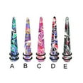 thumbnail image 1 of Swirly Marble Multi-Color Taper,Gauge (Thickness):2 (6.5Mm),D - Blue/White/Red, 1 of 1