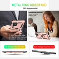 thumbnail image 5 of Compatible for Moto G Stylus 2021 Case with HD Screen Protector, [Military-Grade] Magnetic Ring Holder Kickstand Shockproof Protective Phone Case for Motorola Moto G Stylus 2021, Rose Gold, 5 of 13