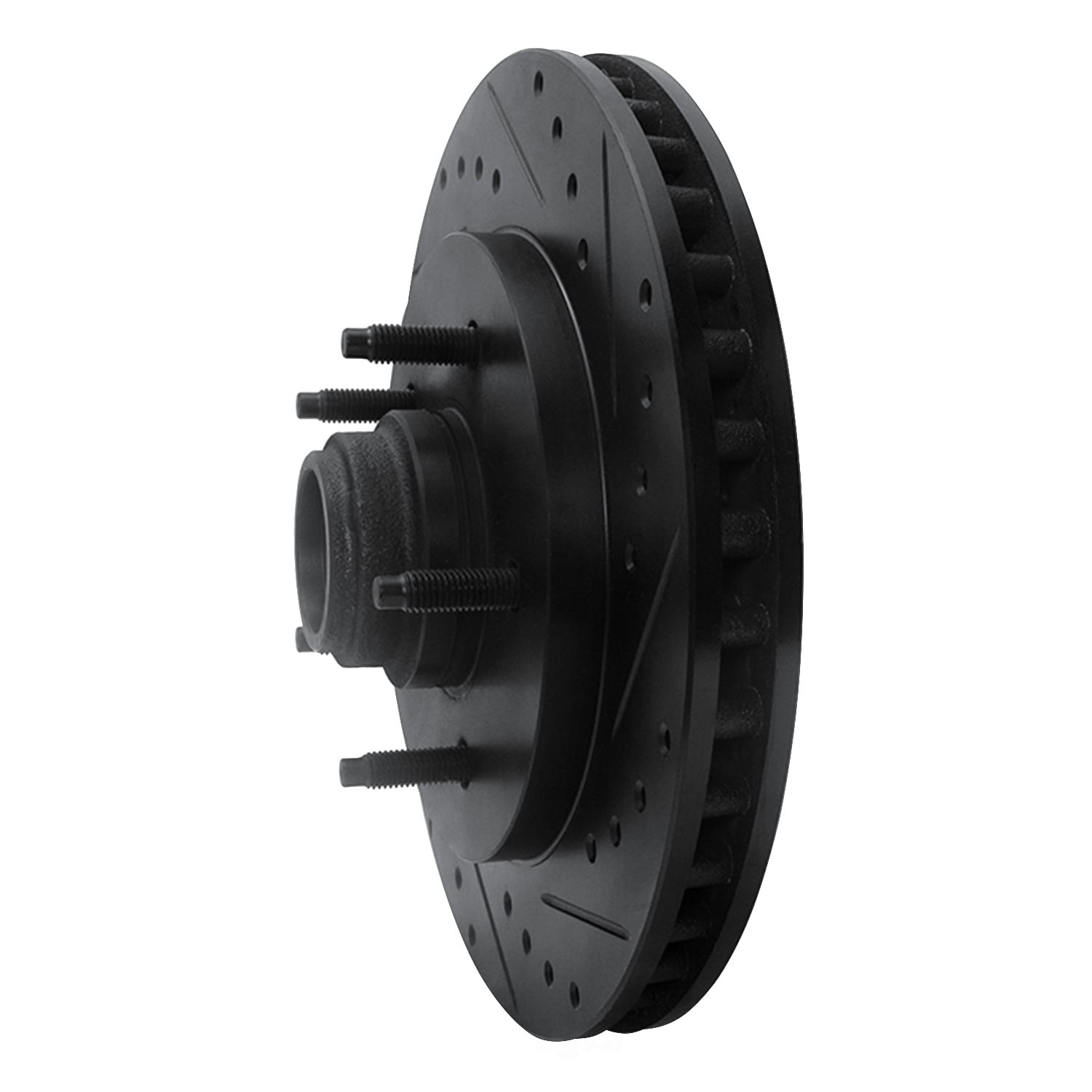 Dynamic Friction Company 633-54153R DFC Brake Rotor - Drilled And Slotted - Black