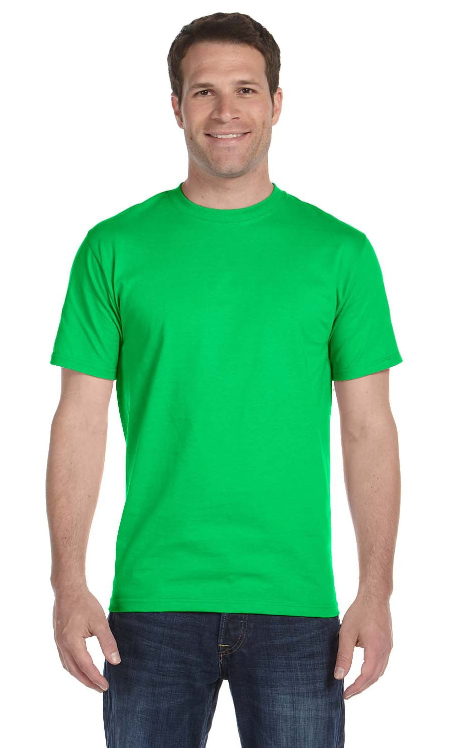 50/50 T-Shirt 3XL - Electric Green Style # G800 - Original Label By Gildan Gildan Adult DryBlend 56 Oz