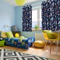 thumbnail image 2 of Kids Curtains Window Curtain Panels for Kid Room Curtain Space Astronaut Series Pattern Decorative Printed Curtains, Set of 2 Panels 42 x 84inch, 2 of 8