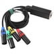 thumbnail image 3 of Conexión de Estudio y Escenario de Red Múltiple XLR de 4 Canales y 3 Pines, Cable XLR Macho y Hembra Audio de Escenario RJ45 (NE8F-S4M), 3 of 5