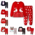 thumbnail image 2 of Conjuntos de pijamas para niños, ropa para bebés, ropa de dormir para niñas, ropa de dormir para niños, pijamas de Navidad de hadas y alces, traje de ropa de algodón, 2 of 4