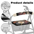 thumbnail image 4 of COEQNE Dragonfly Flowers Rollator Seat and Back Rest Covers Soft Seat Cushion for Rollator Walker Washable Dust Cover Set for Rollator Walker Seat Set 2 Pack Accessories, 4 of 7