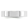 thumbnail image 3 of 14k White Gold 5mm Flat Men's Plain Classic Wedding Band Ring Size 11, 3 of 5