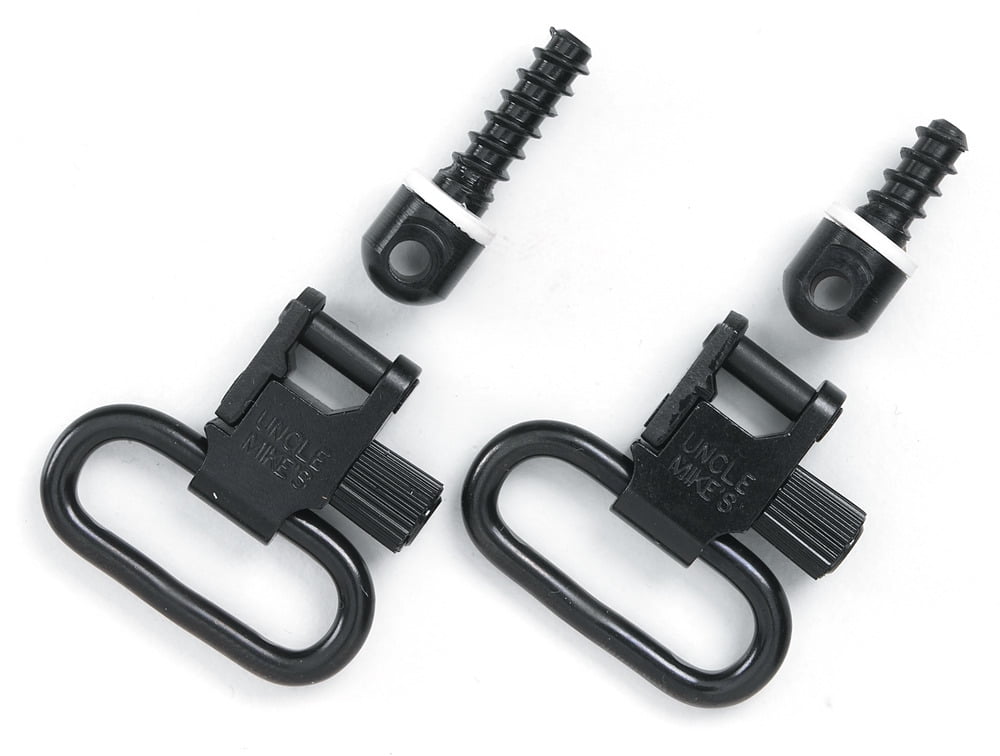 Uncle Mike's® Quick Detachable Super Gun Swivels® with Tri-Lock, 1" -Blued