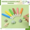 thumbnail image 4 of Paquete de 10 bolígrafos de pintura para atrapa luz, bolígrafos de pintura amarillos de 10 ml cada uno, kit de arte para pintar vidrio de pigmento para manualidades., 4 of 7