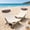 Khaki & Brown 2pcs, variant on WTVIDAS Backpack Beach Chairs 2 Pack with Adjustable Backrest & Side Pocket, Low Folding Camping Chairs for Adults.Portable Reclining Chairs for Beach, Travel