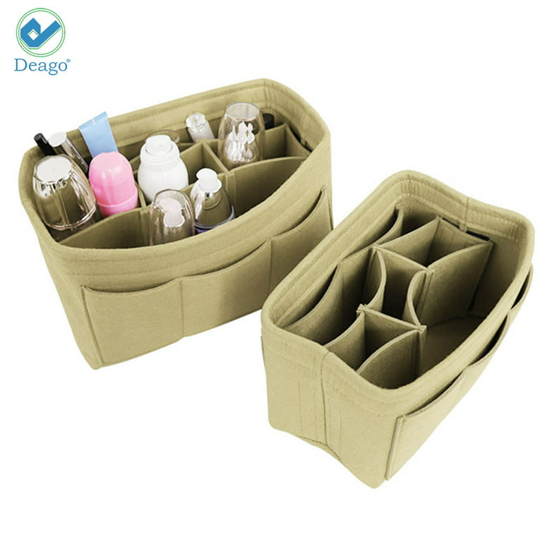 Bag Purse Insert Organizer D ring Toiletry Organizer Bag Makeup Bag Pouch  Ins F6