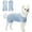 Blue+White - Girls, variant on TONY HOBY Pet Dog Pajamas Stripes 4 Legged Dog Pjs Jumpsuit Soft Cotton Dog Clothes for Female Dog Pink, L