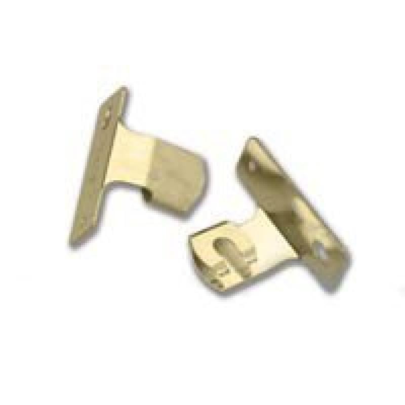 Graber Sash Cafe Curtain Rod Brackets, Brass, 1 Pair (Fits 7/16Inch