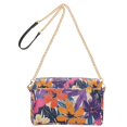 thumbnail image 2 of FORMRS Women Crossbody Purse with Chain Strap Vegan Leather Shoulder Handbag, Colorful Painted Flowers Pattern, 2 of 7