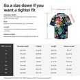 thumbnail image 7 of Easygdp Colorful Flowers Men's Casual Short-sleeved Shirt with Pocket and Button Suitable for Beach Vacation Leisure - Large, 7 of 7