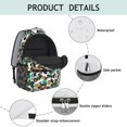 thumbnail image 4 of Tractor and Haybales White Pattern Backpack for School, Cute School Bag with Adjustable Shoulder Straps and Padded Back, 15.3"x11"x6.7", 4 of 5