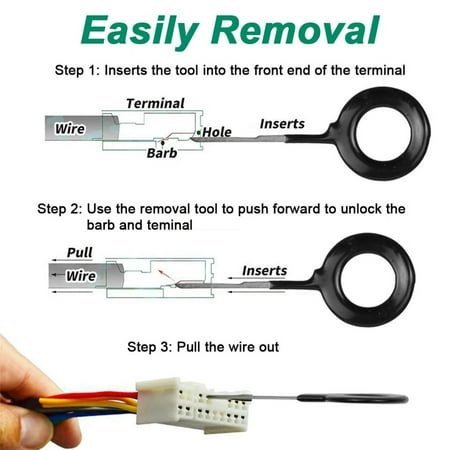 

Motorcycle ATV Electric Crimp Terminal Wiring Cable Connector Removal Tool 59PC