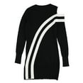 thumbnail image 2 of bar III Womens Striped Tunic Blouse, Black, XX-Large, 2 of 2