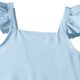 thumbnail image 3 of Conjuntos de camiseta sin mangas con cuello redondo, traje para niña, top con mangas voladoras, pantalones acampanados con dobladillo de encaje, conjunto de dos piezas para niña, top de poliéster para, 3 of 6