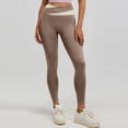 thumbnail image 2 of enyan Womens Leggings High Waisted Seamless Butt Lifting Train Control 3d Leggings Cellulite Compression（Khaki,XXL）, 2 of 5